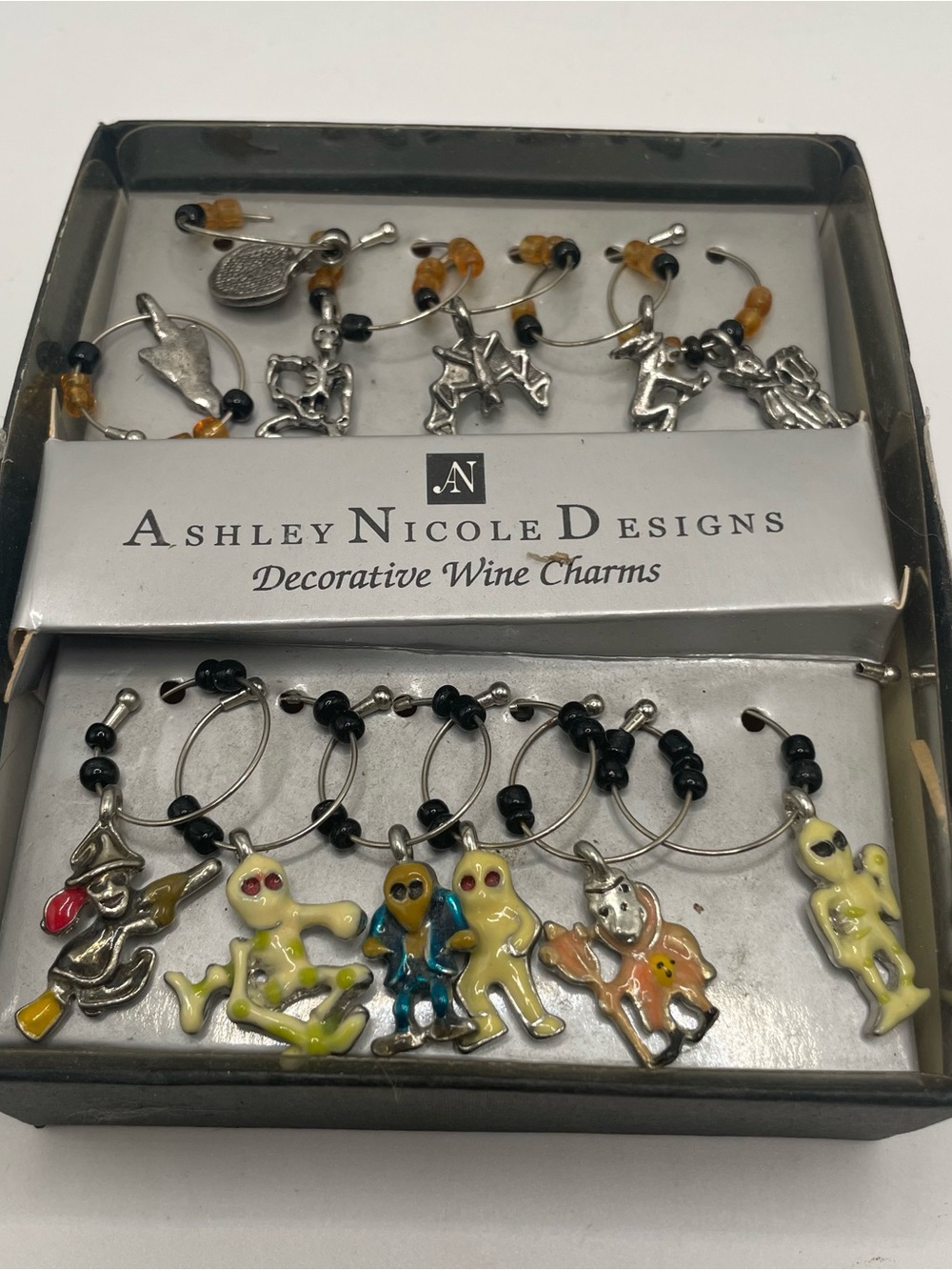 🎃👻 Halloween Wine Charms set of 12